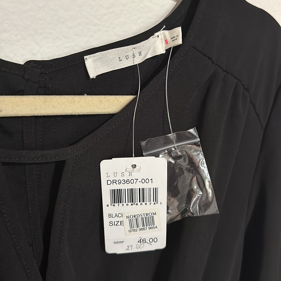 Lush Short Black Dress - Picture 3 of 5